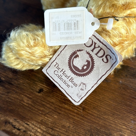 Boyd’s Bear "PUMPKIN" Mohair Plush The Head Bean Collection Stuffed 10” - Picture 4 of 8